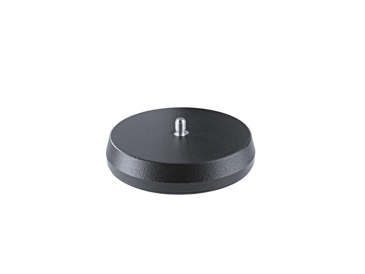 K&M 23220-BLACK — Tabletop Microphone Stand with Cast Base - 5/8 Thread - 45mm — product view