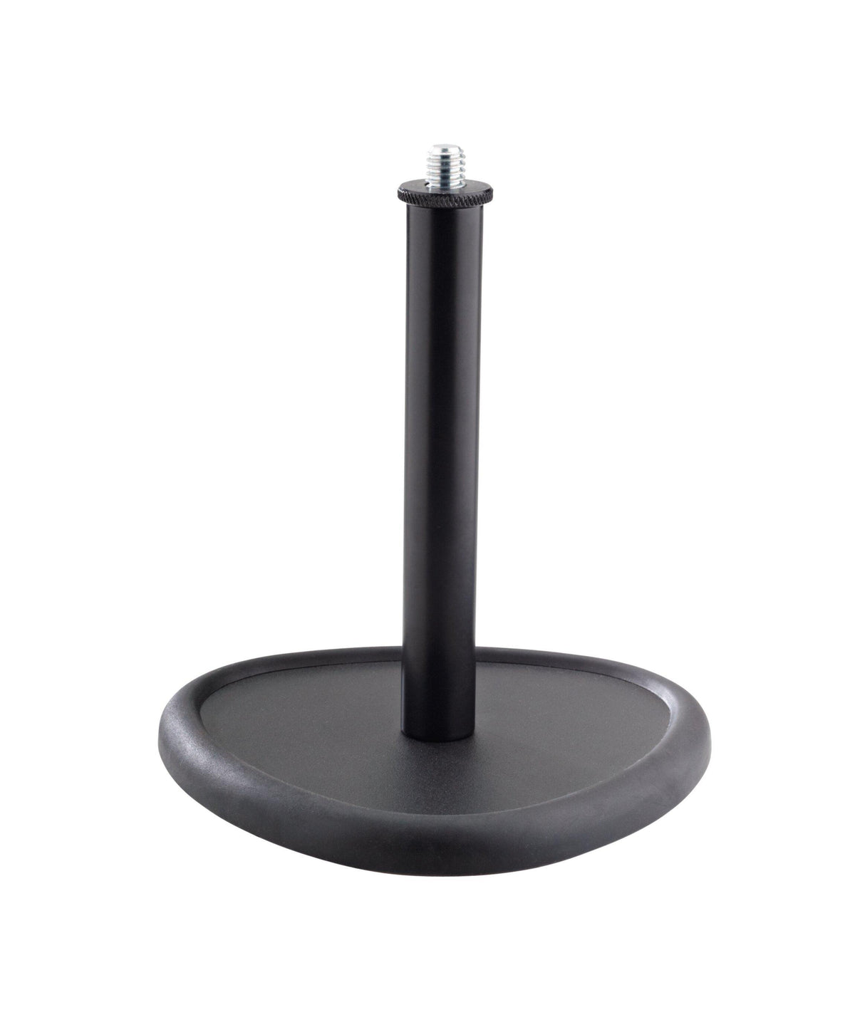 K&M 23230-BLACK — Tabletop Microphone Stand with Trilobular Base - 5/8 Thread — product view