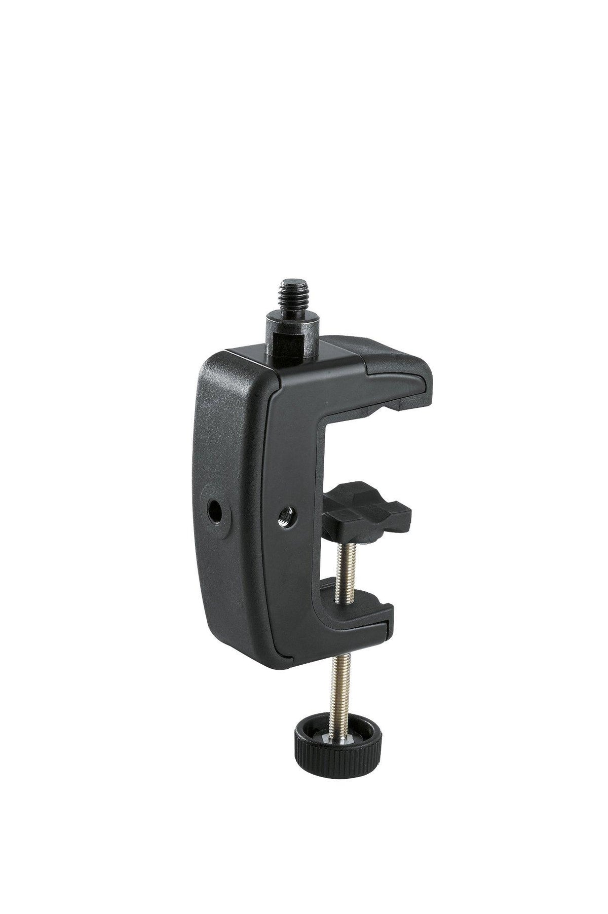 K&M 23720-3/8-BLACK — Adjustable Table Mic Clamp (48mm) - 3/8 Thread - Black — product view