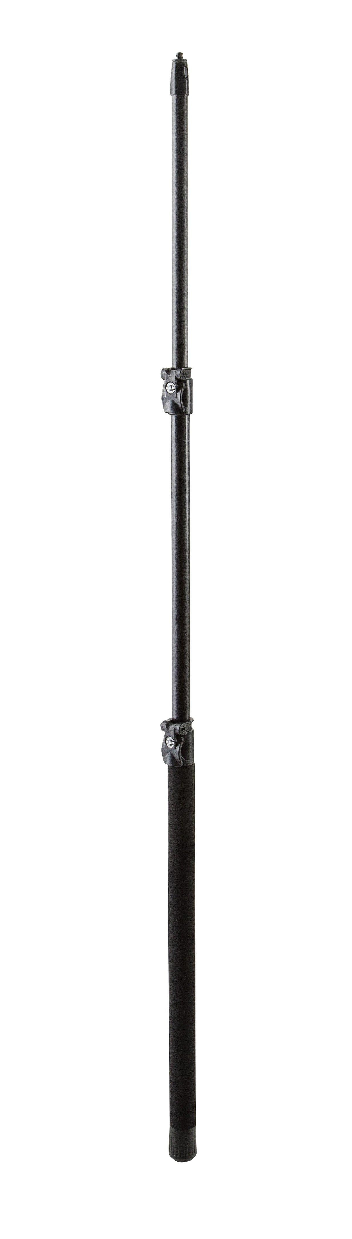 K&M 23755-BLACK — Aluminum Microphone Fishpole with Carry Bag - L:635-1520mm — product view