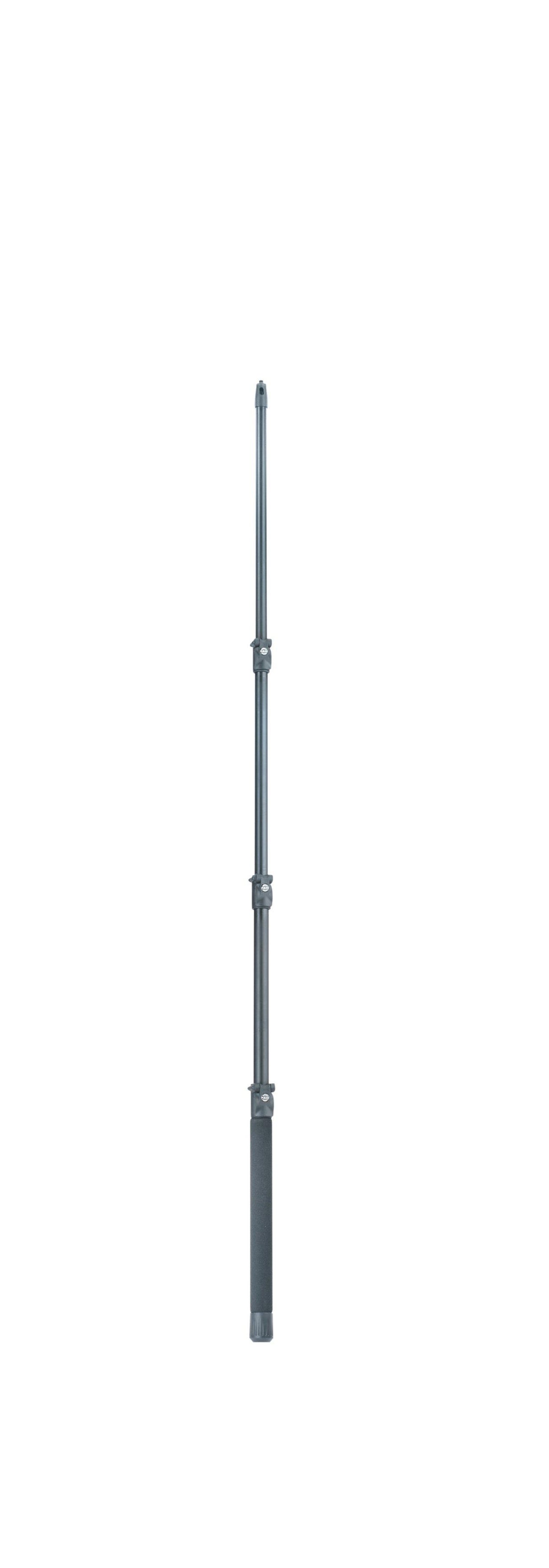 K&M 23781-BLACK — Carbon M Microphone Fishpole with Carry Bag - H:600-1675mm — product view