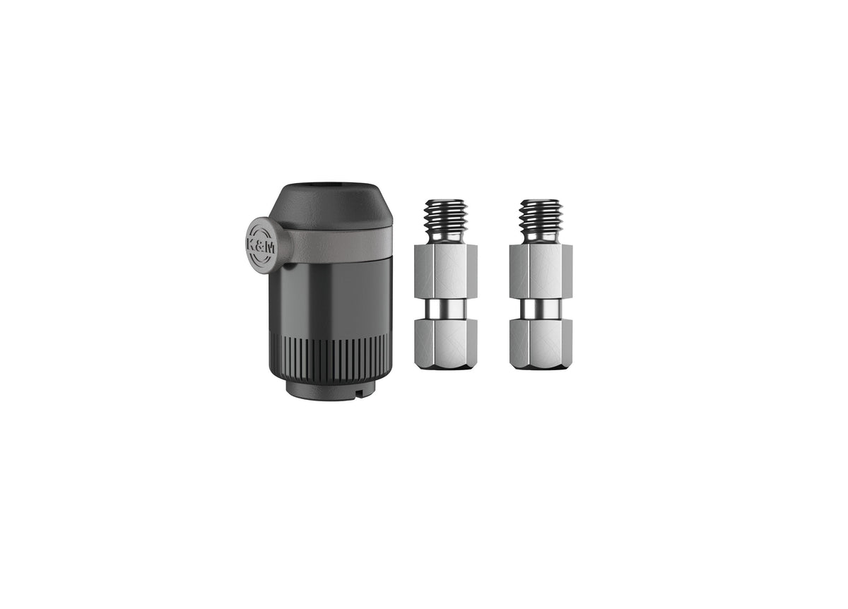 K&M 23900-BLACK — Microphone Adapter with Quick Release - 5/8 Thread - Black — product view