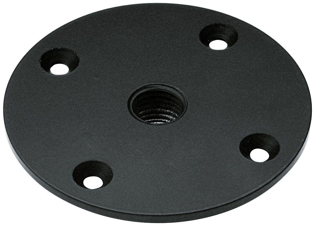 K&M 24116-BLACK — Zinc Die-Cast Connector Plate - M20 Thread - Black — product view