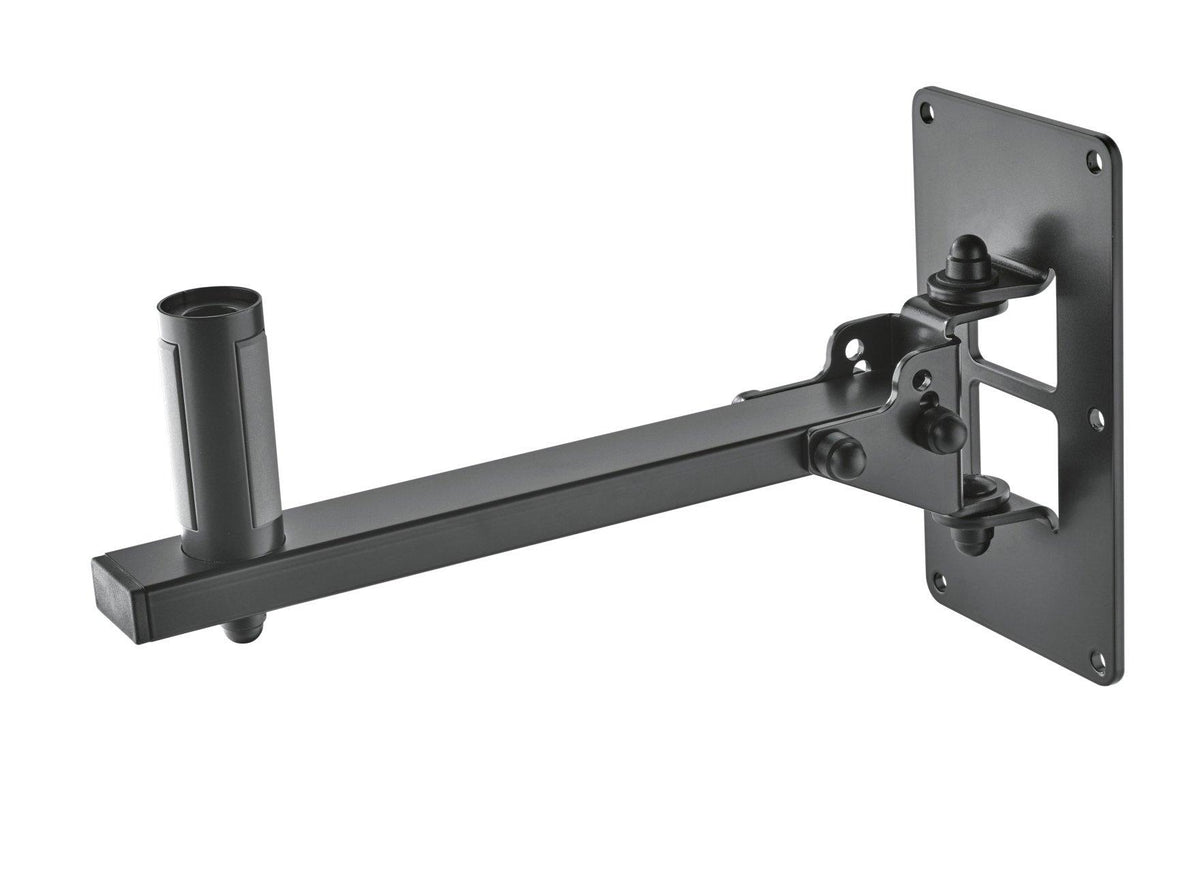 K&M 24169-BLACK — Speaker Wall Mount - Swivel & Tilt - 25kg Rated — product view