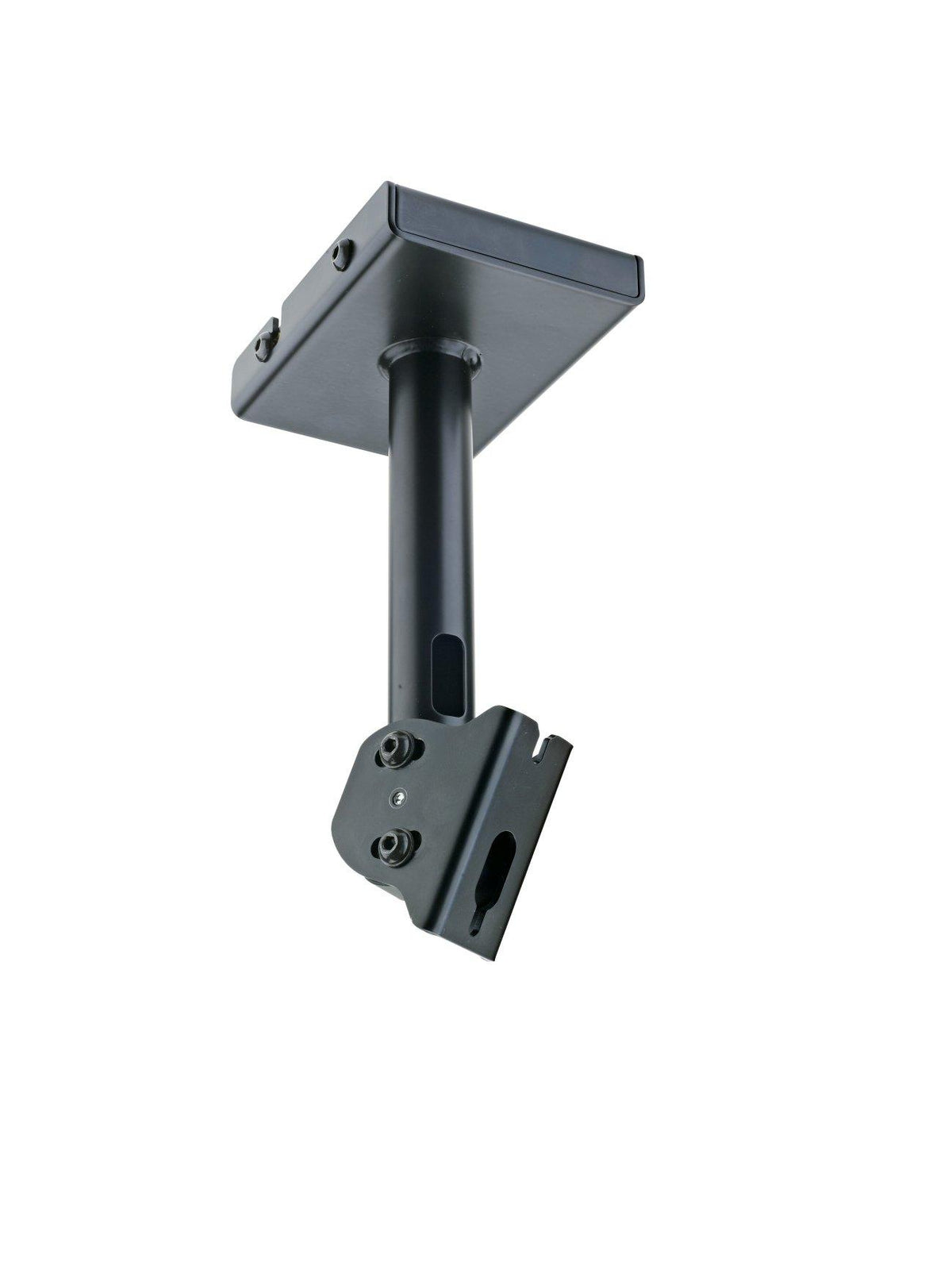 K&M 24496-BLACK — Speaker Ceiling Mount with Cable Management - Black — product view