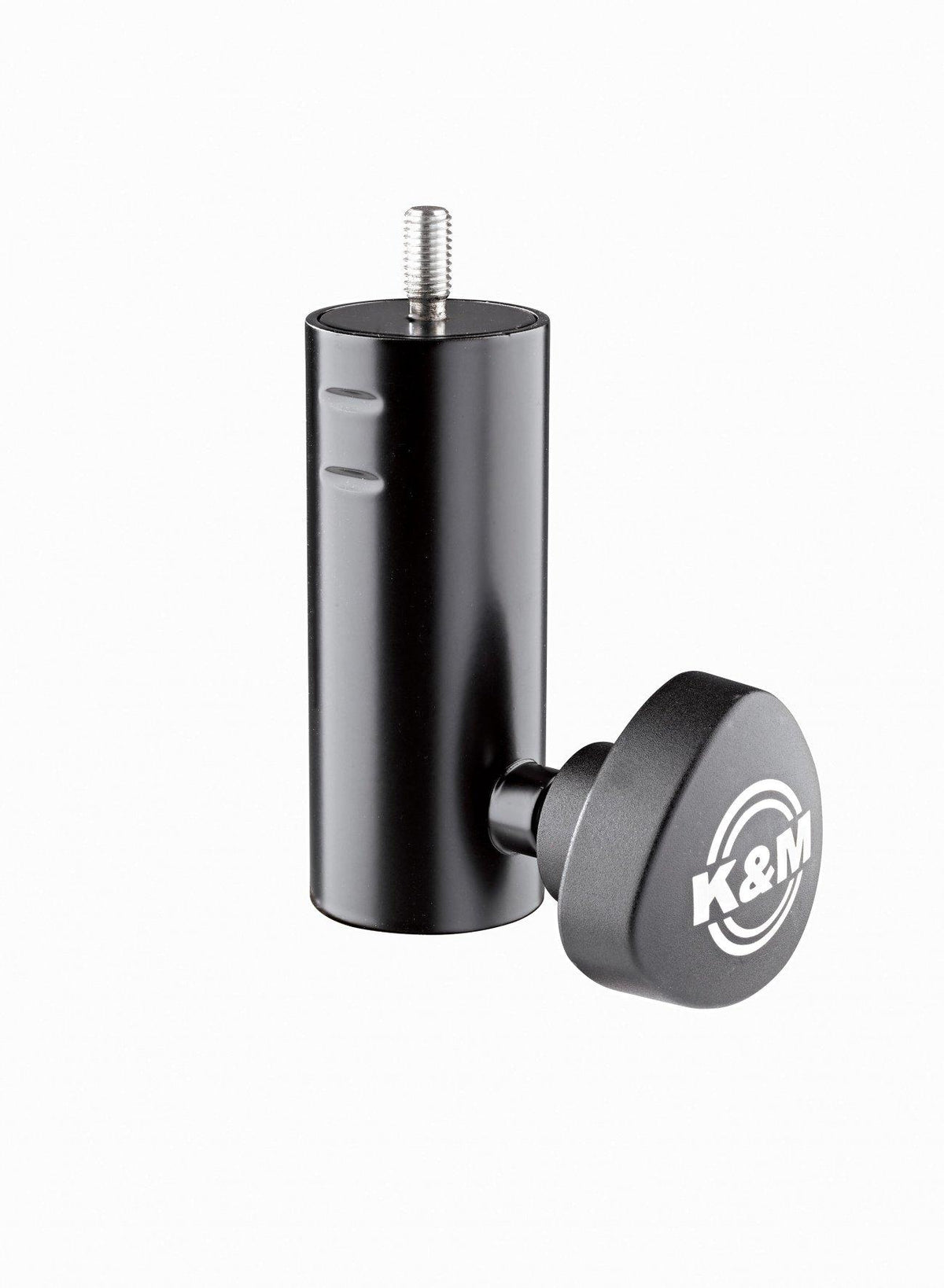 K&M 24521-M8-BLACK — Speaker Stand Reducer Flange - M18 x 18mm - Black — product view
