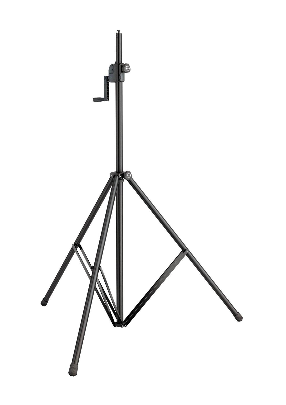 K&M 24615-BLACK — Aluminum Lighting/Speaker Tripod w/Crank - H:1755-3000mm — product view