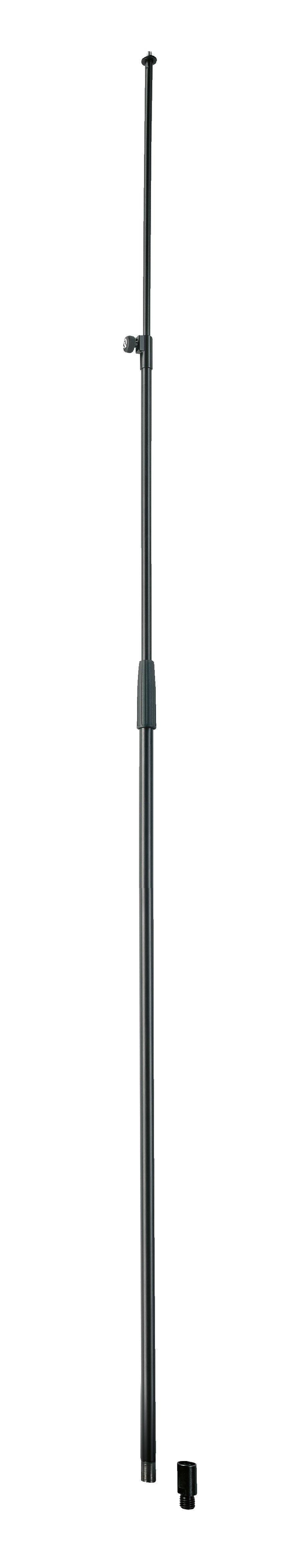 K&M 26007-BLACK — Microphone Stand Tube with 21950 Adapter - H:1120-3150mm — product view