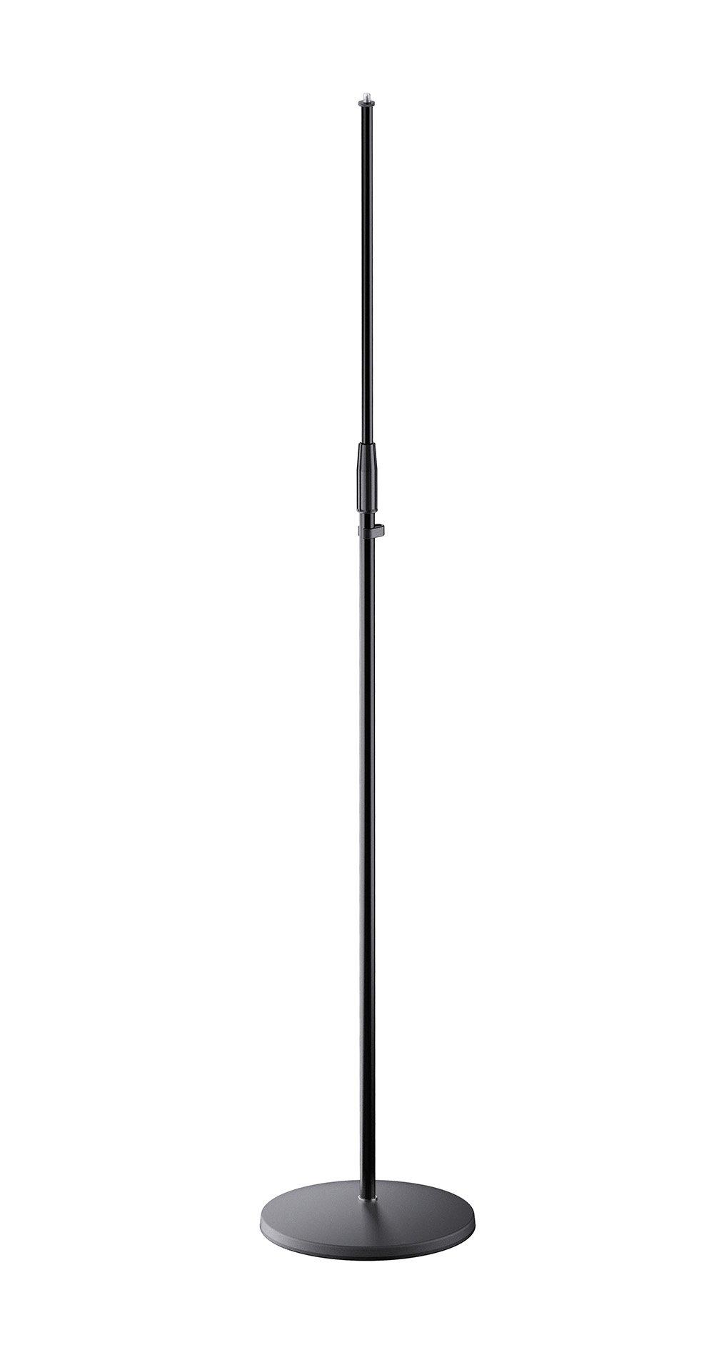 K&M 26050-BLACK — Microphone Stand with Round Base - H:1050-1750mm - Black — product view
