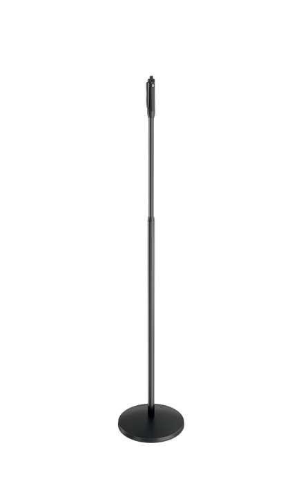 K&M 26200-BLACK — One-Touch Microphone Stand w/Round Base - H:1055-1735mm — product view