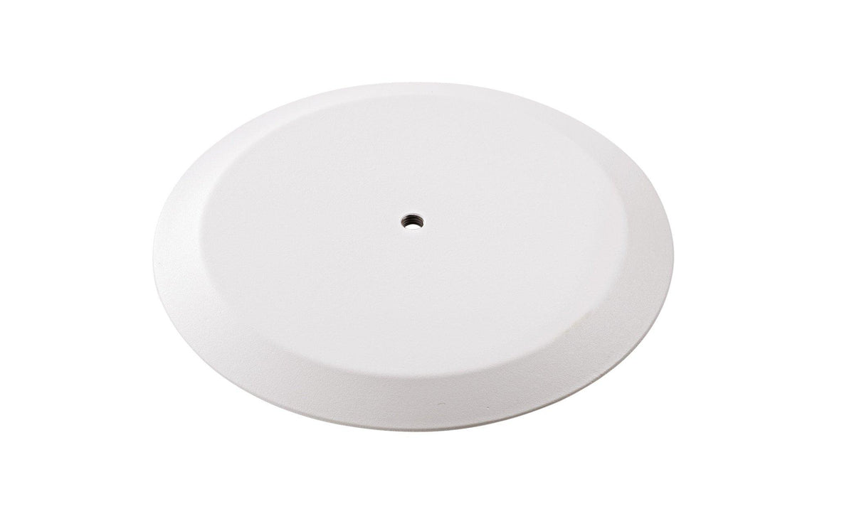 K&M 26700-WHITE — Round Base Plate for Distance Rod - M20 Thread - White — product view