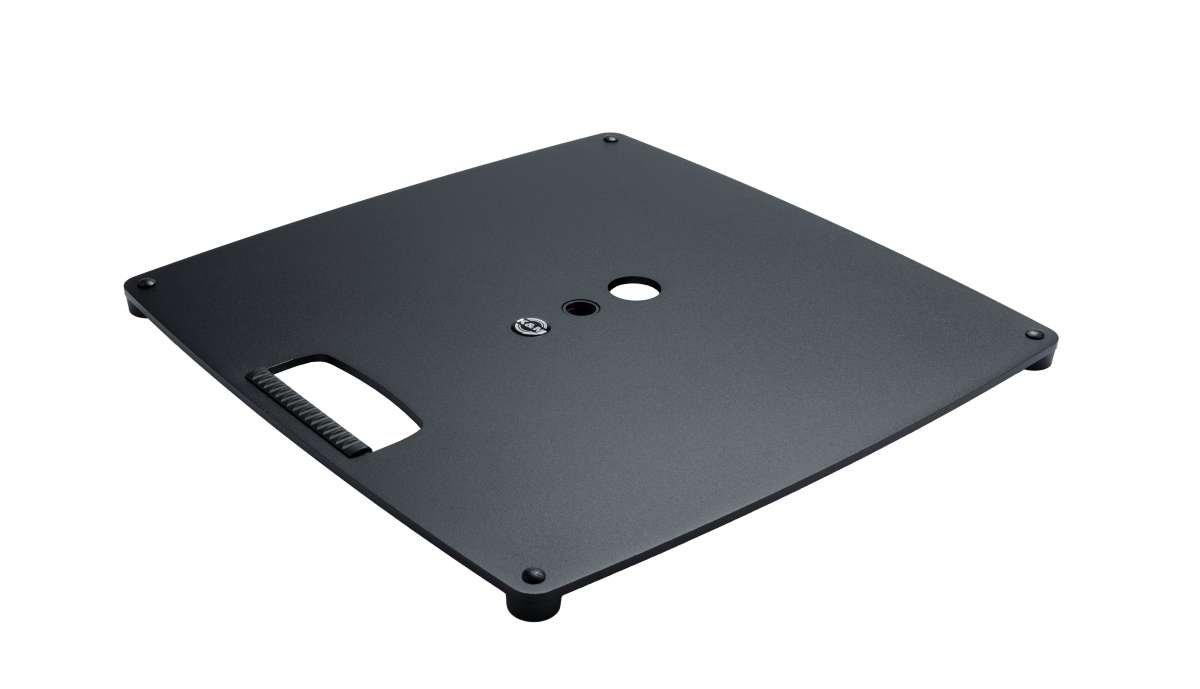 K&M 26712-BLACK — Square M Plate for Distance Rod - M20 Thread - 406 x 406mm — product view
