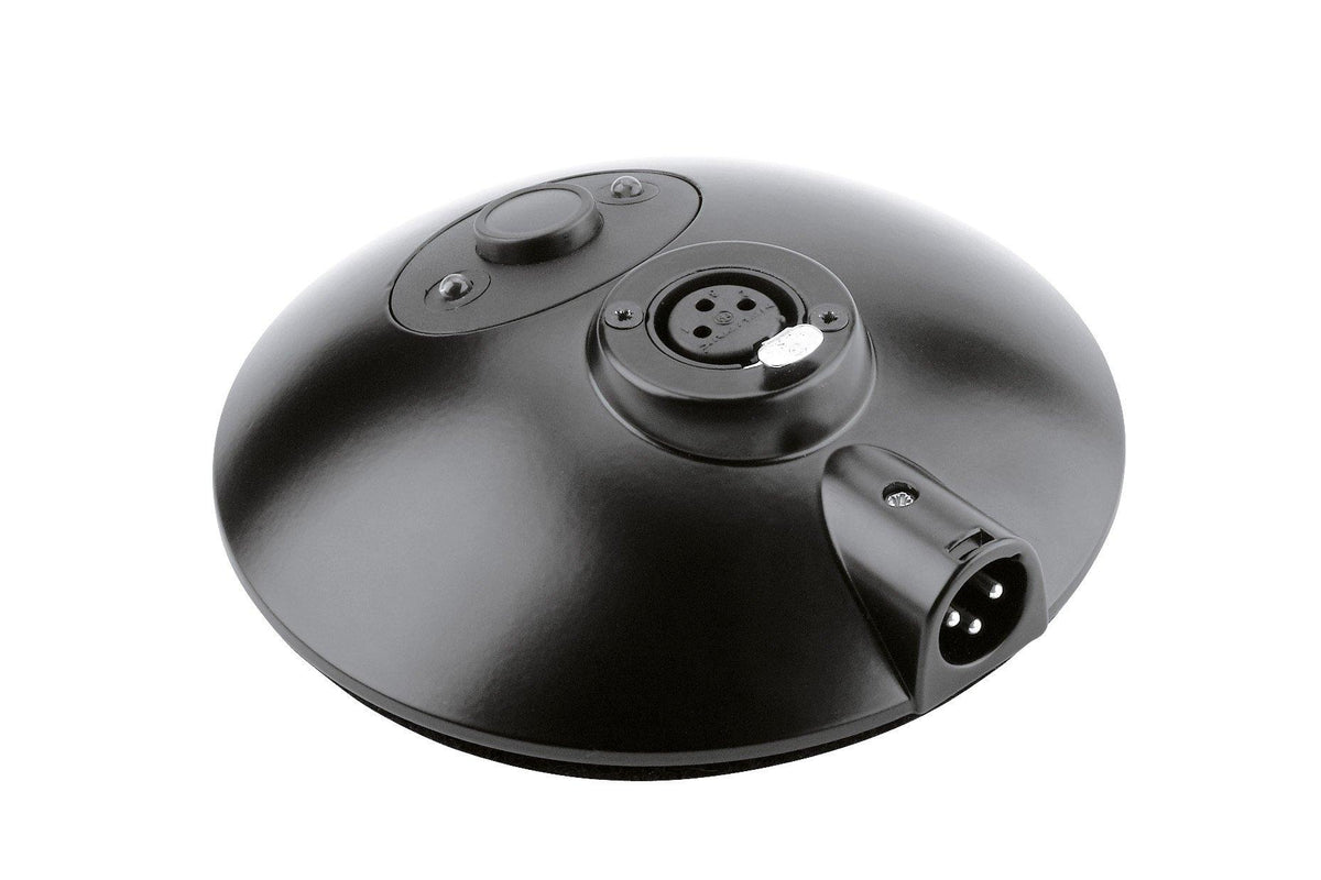 K&M 29377-BLACK — Tabletop Microphone Base with XLR3 & Push-to-Talk - H:35mm — product view