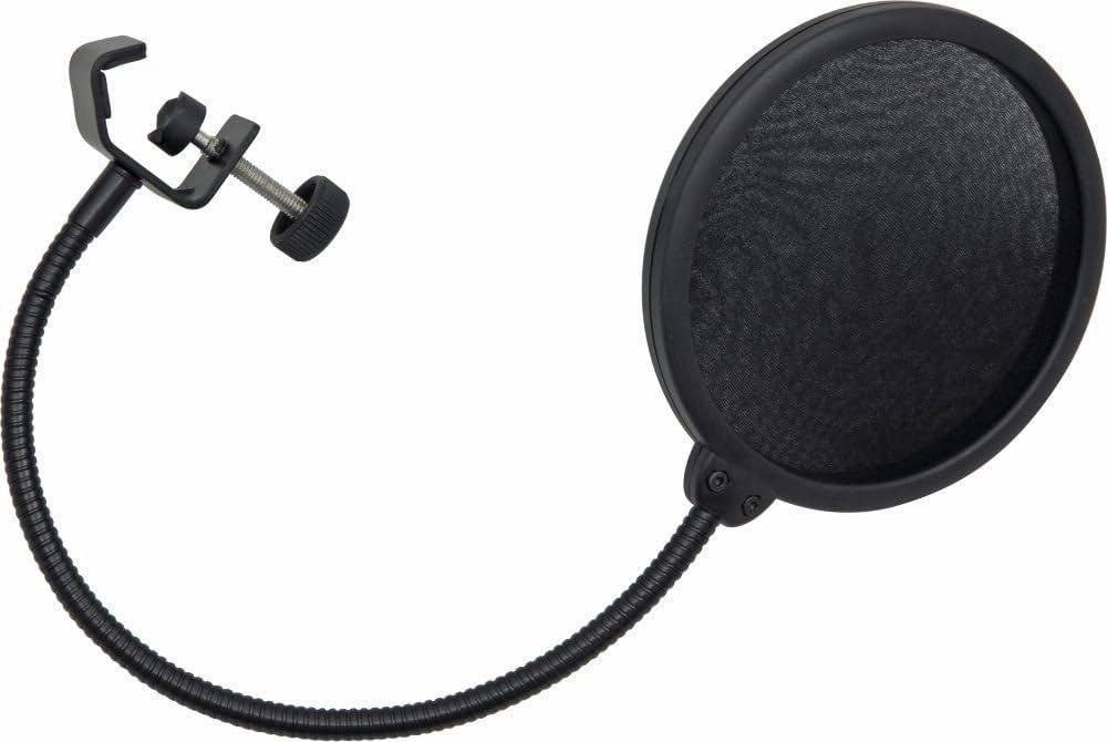 K&M 29390-BLACK — Tabletop Microphone Base with 3-Pin XLR & Removable Plate — product view