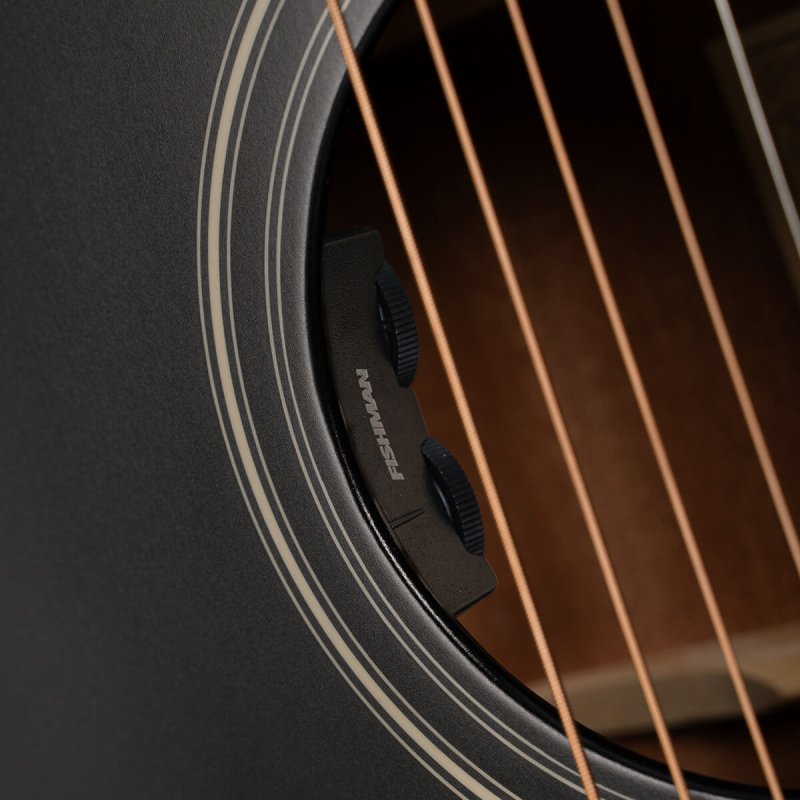 Cort - Luce Series OM body Acoustic Guitar, Black Satin
