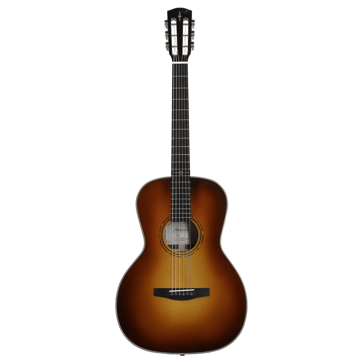 Alvarez LT70E-HERRINGBONE-SS — 12-Fret 000 Guitar Herringbone with FlexiCase/Pickup - Sunset