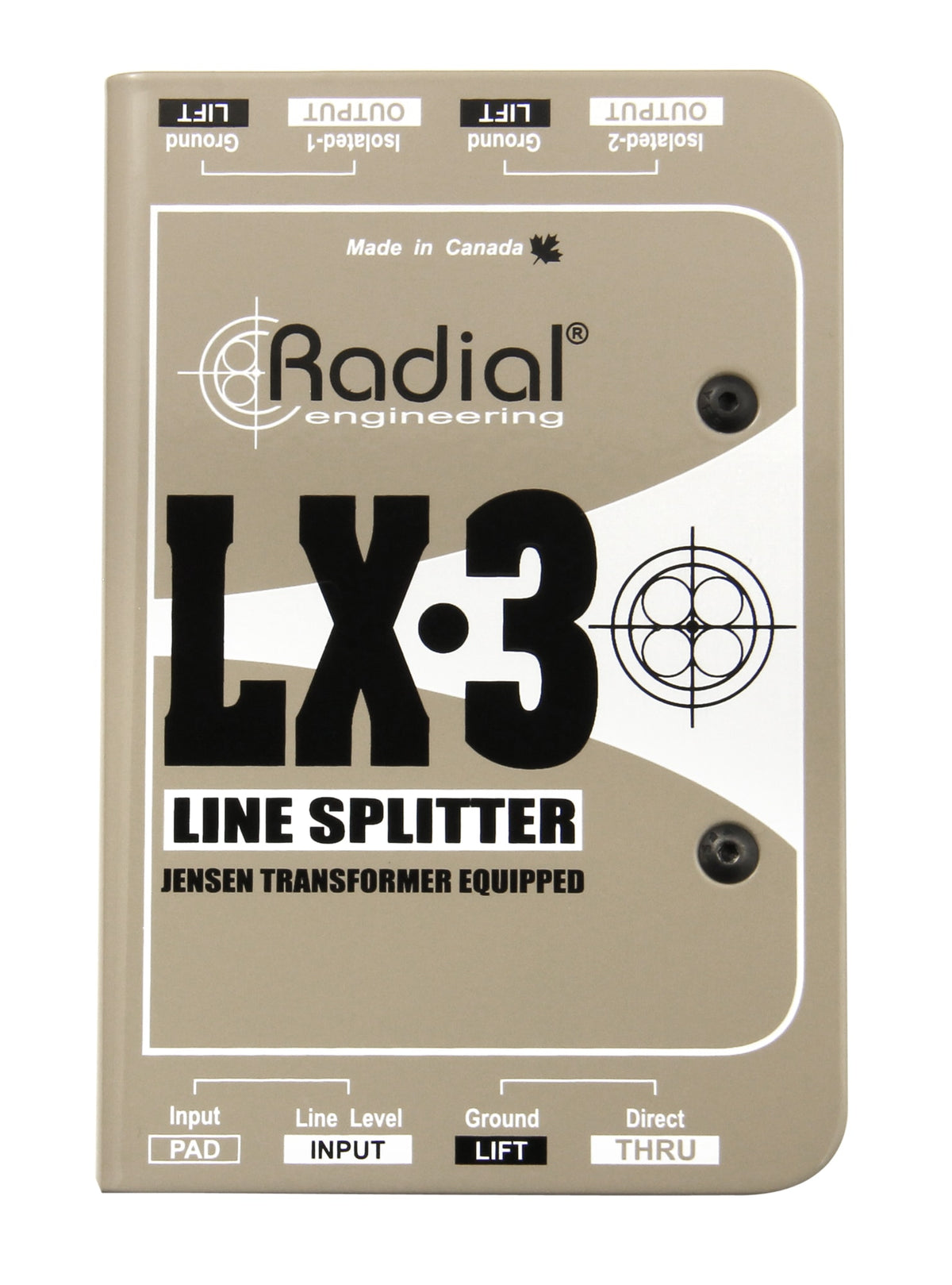 Radial LX3 - Line-Level Splitter - product view 1