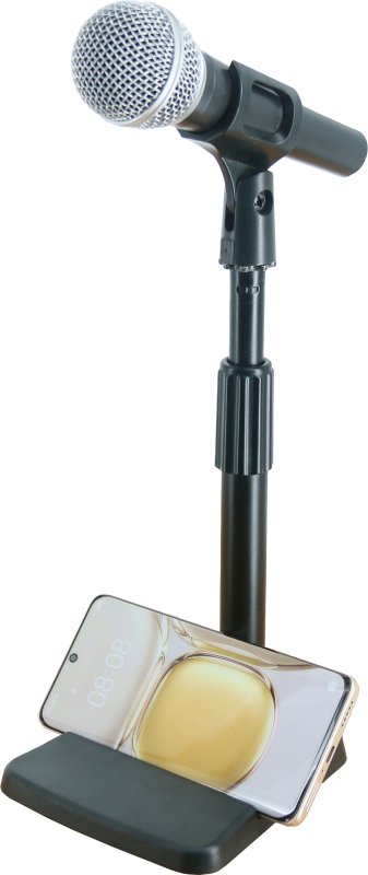 Profile - Desktop Mic Stand with Support Slot for Smart Phone