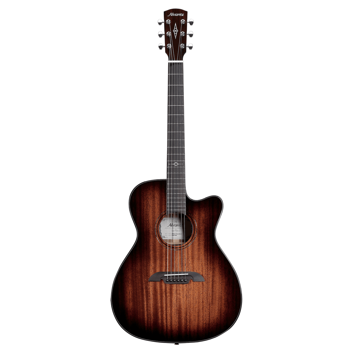 Alvarez MF66CE-SHADOWBURST — Folk/OM Guitar with FlexiCase & Cutaway/Pickup - Shadowburst