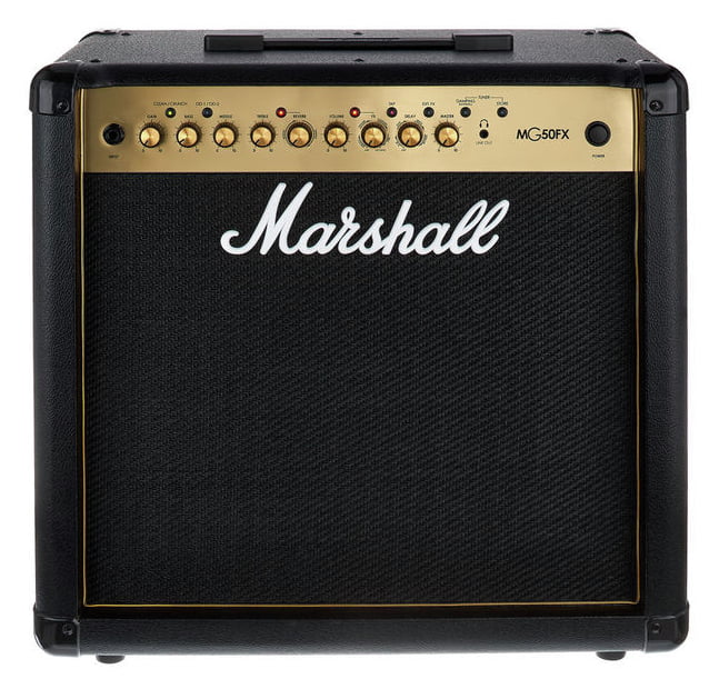 Marshall MG50GFX 50-watt, 4-channel 1x12" Guitar Combo Amplifier with 3-band EQ, Digital Effects/Reverb, FX Loop