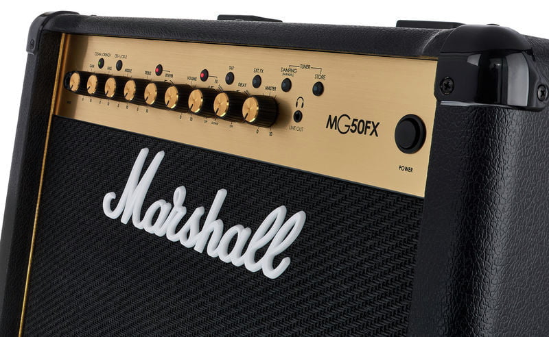 Marshall MG50GFX 50-watt, 4-channel 1x12" Guitar Combo Amplifier with 3-band EQ, Digital Effects/Reverb, FX Loop