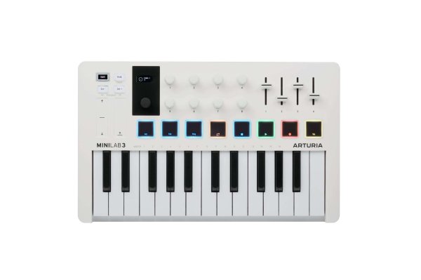 Arturia - Contrôleur MIDI portable 25 touches en édition limitée - Blanc alpin