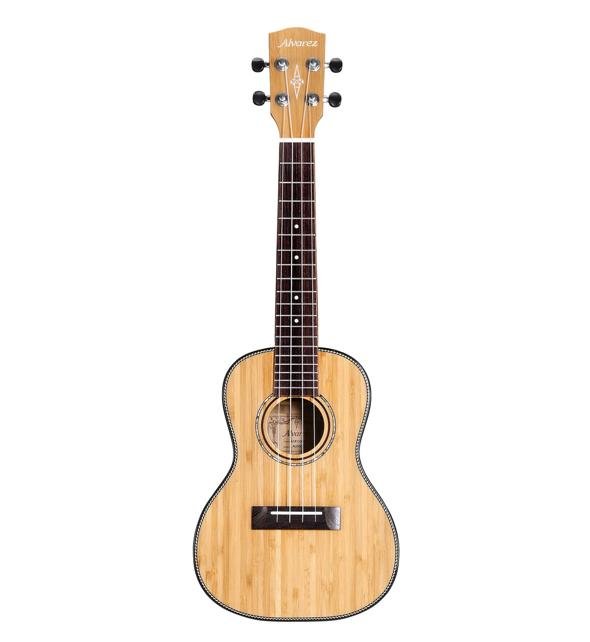 Alvarez MU55CE — Concert Ukulele (Solid Bamboo) with Pickup - Natural Gloss