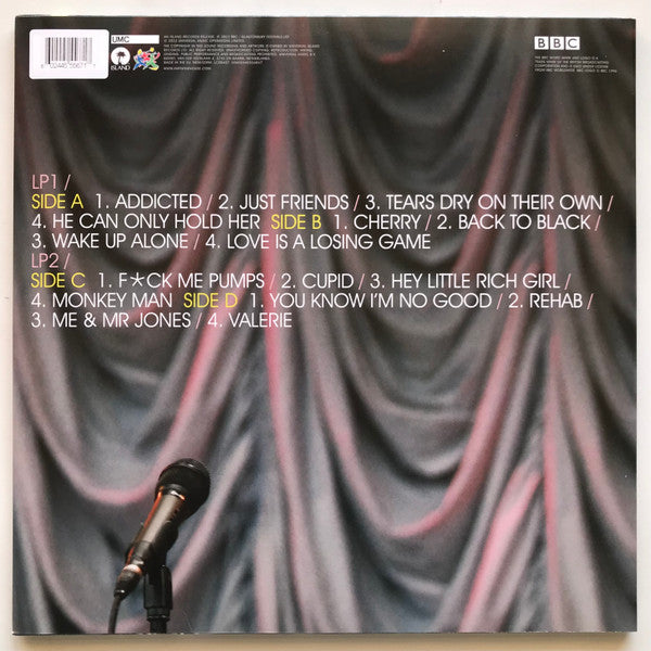 Amy Whisehouse - Live at Glastonbury 2007 2LP (180g clear vinyls)