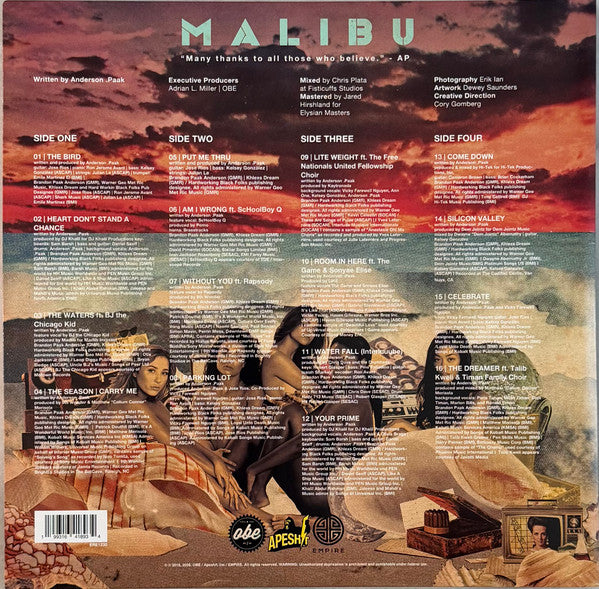 Anderson .Paak - Malibu (2LP-10 year anniversary/coloured vinyl)
