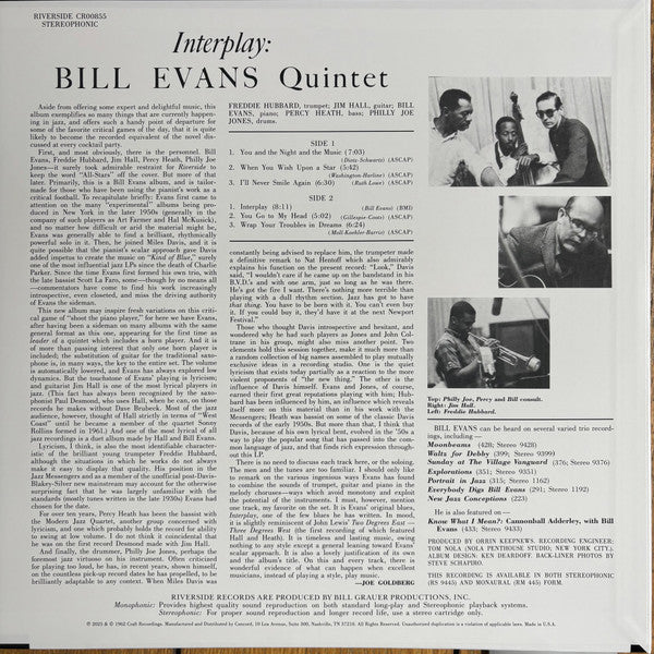 Evans, Bill Quintet - Interplay (Original Jazz Classics Series)