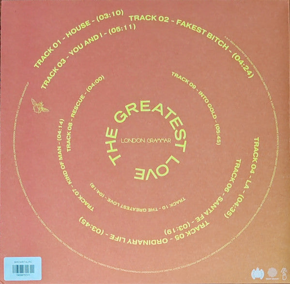 London Grammar - The Greatest Love LP, Yellow Vinyl Edition