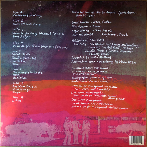 Pink Floyd - 2026RSD - Live From the Los Angeles Sports Arena '75 (4LP-clear vinyl)