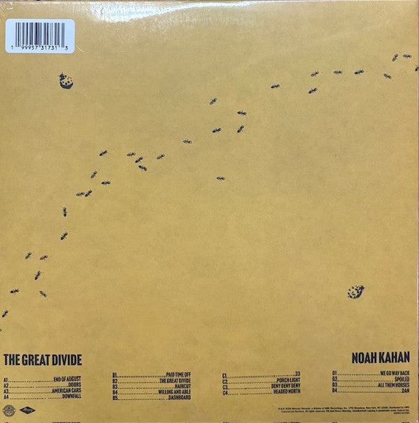 Kahan, Noah - The Great Divide (2LP-clear beer bottle vinyl-indie exclusive)