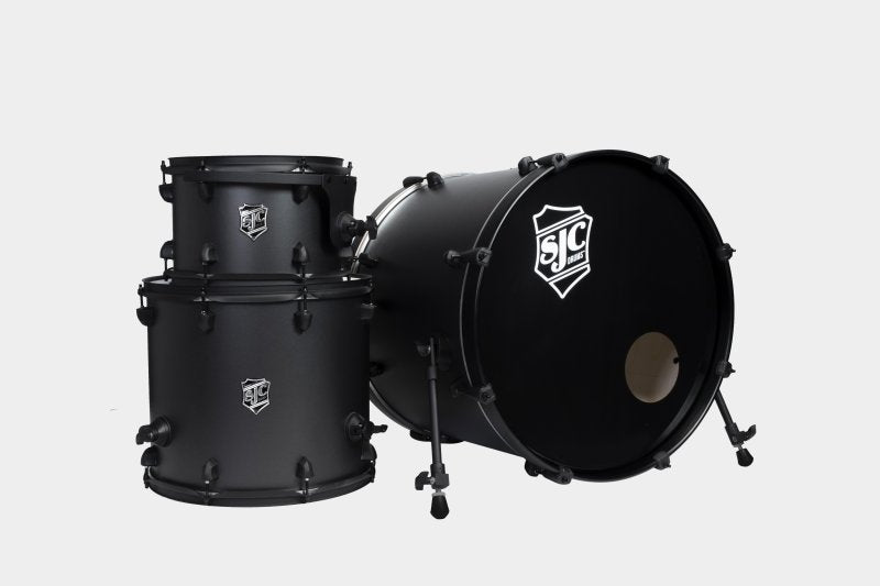 SJC Drums - Pathfinder Series 3-piece Shell Pack, Galaxy Grey Black