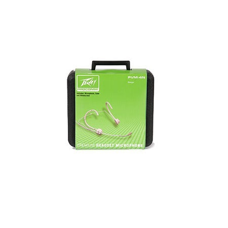 Peavey PVM-4 PREMIUM HDSET BEIGE-D — Beige PVM-4 headset with carrying case; factory retail package shown.