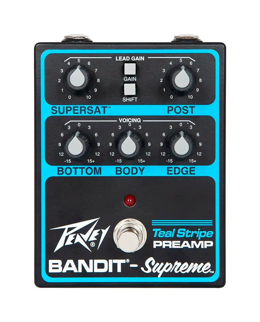 Peavey Bandit® Supreme Teal Stripe Preamp Pedal