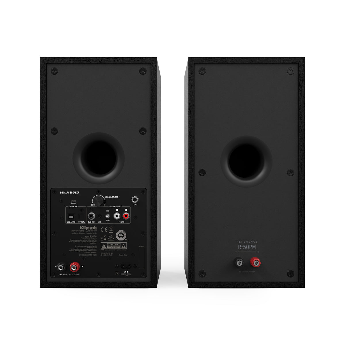 Klipsch - R-50PM 5.25" Two Way Powered Speaker (Pair)