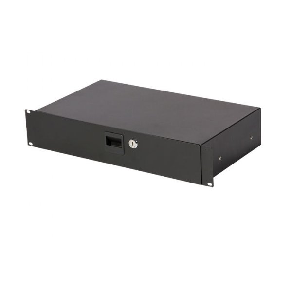 On-Stage RDLS2000 - 2U Locking Rack Drawer (Shallow)