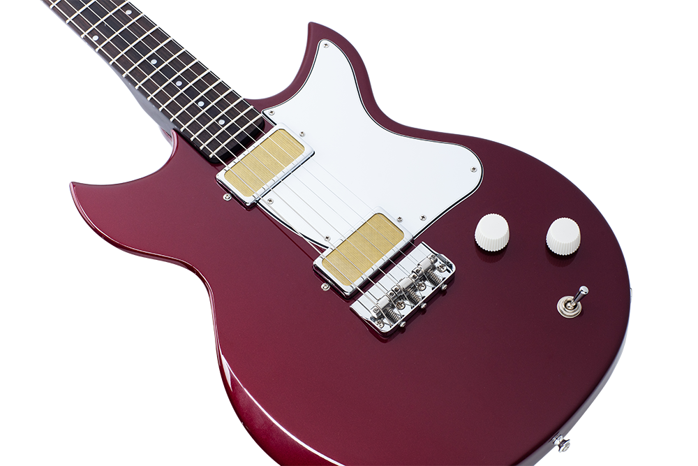 Harmony Rebel Electric Guitar with Case - Burgundy - product image 4