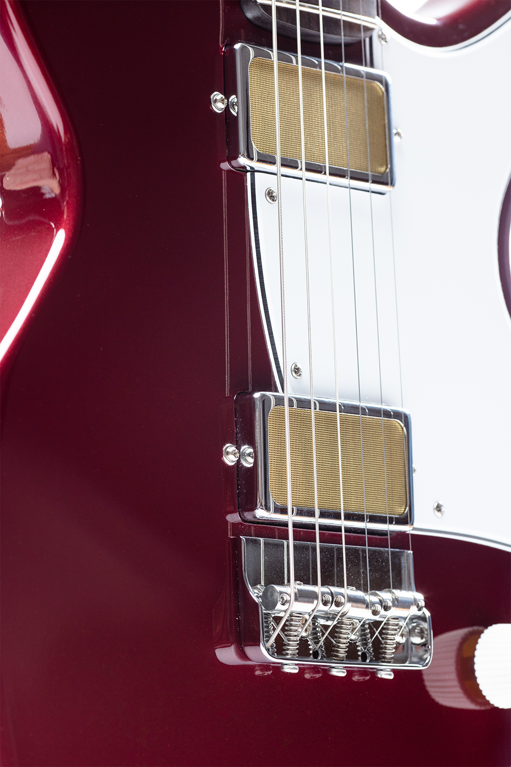 Harmony Rebel Electric Guitar with Case - Burgundy - product image 5