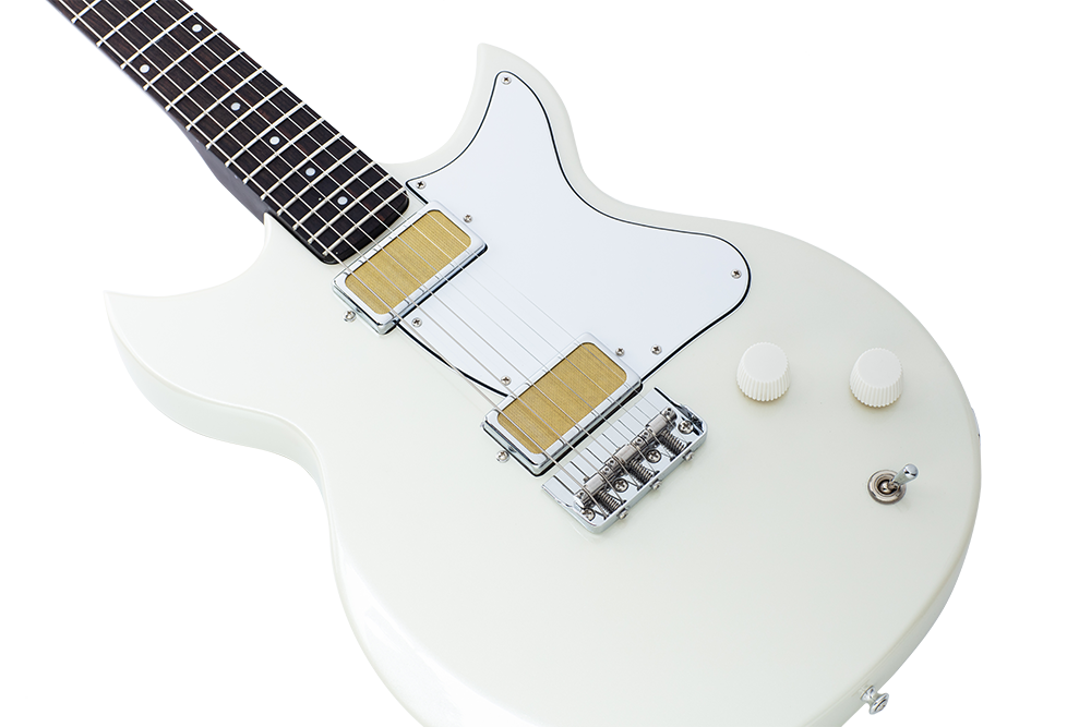Harmony Rebel Electric Guitar with Case - Pearl White - product image 3
