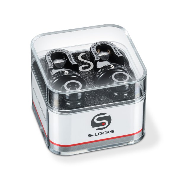 Schaller - S-Lock Strap Locks (2 pieces)- Black