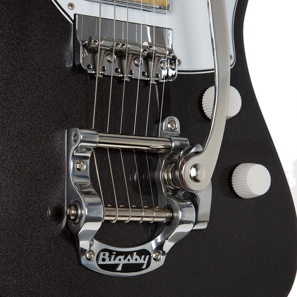 Harmony Silhouette Electric Guitar with Bigsby/Case - Space Black - product image 5