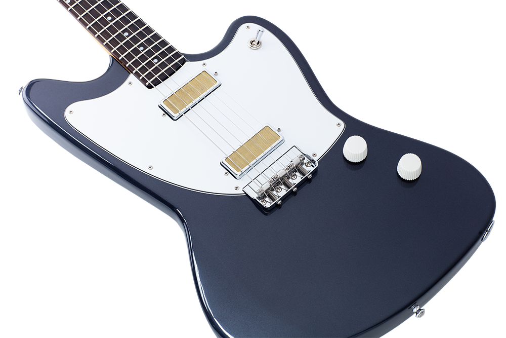 Harmony Silhouette Electric Guitar with Case - Slate - product image 6