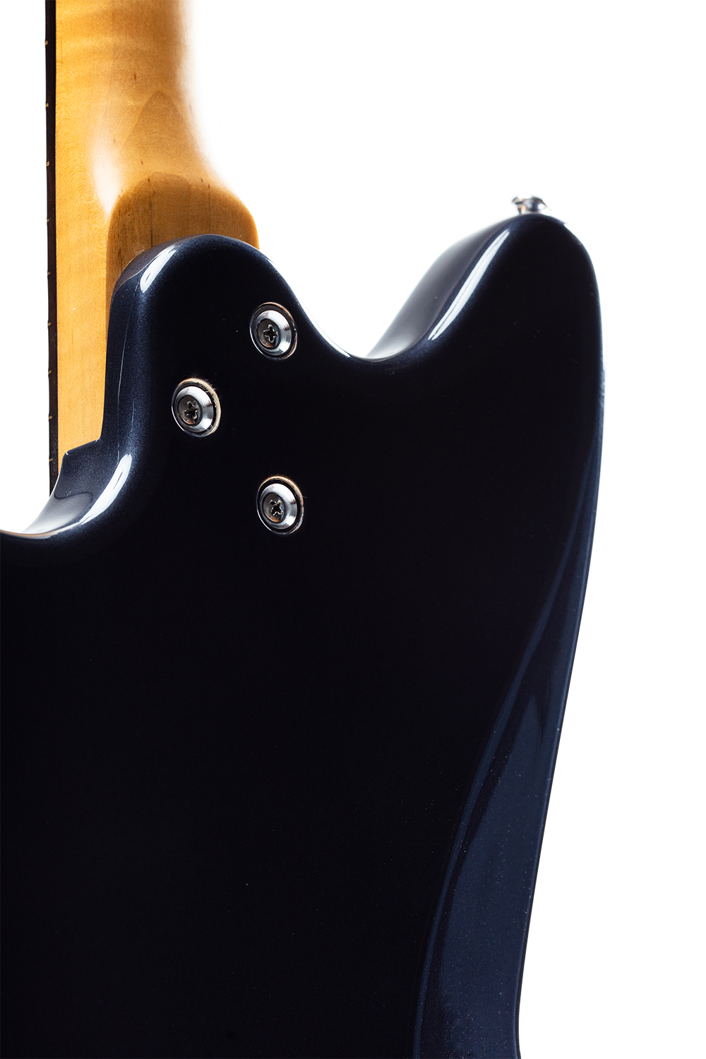 Harmony Silhouette Electric Guitar with Case - Slate - rear view