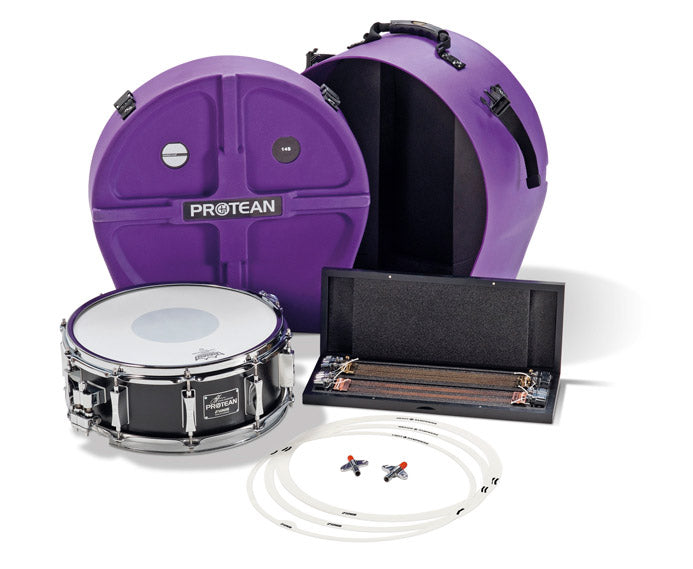 Sonor-GH = Gavin Harrison, PE = Premium Edition, 14" x 5 1/4", Birch, 6 mm, incl. 2 x "Protean" tuning key, 3 x dampening ring, 1x wooden box incl. 1 x SW 1408 MS 05 "Spacer" and 1 x SW 1408/2 B "EQ", 1 x "Protean" Hardcase