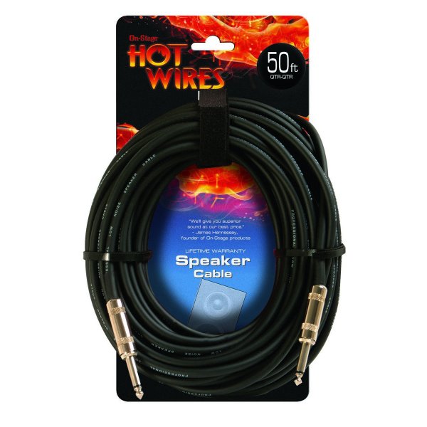 On-Stage SP14-50 - Speaker Cable (50', QTR-QTR)