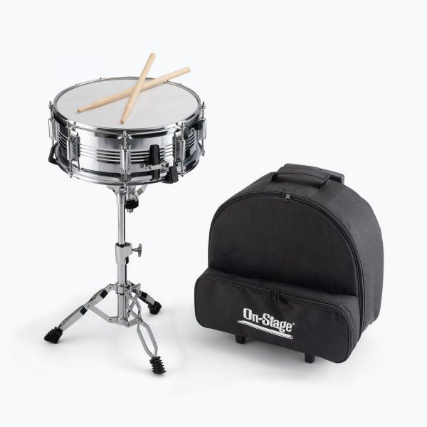 On-Stage SSK2500 - Student Snare Drum Kit with Stand, Sticks & Bag