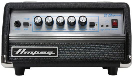 Ampeg SVTMICRO VR 200-watt Classic Bass Amp Head (Black)