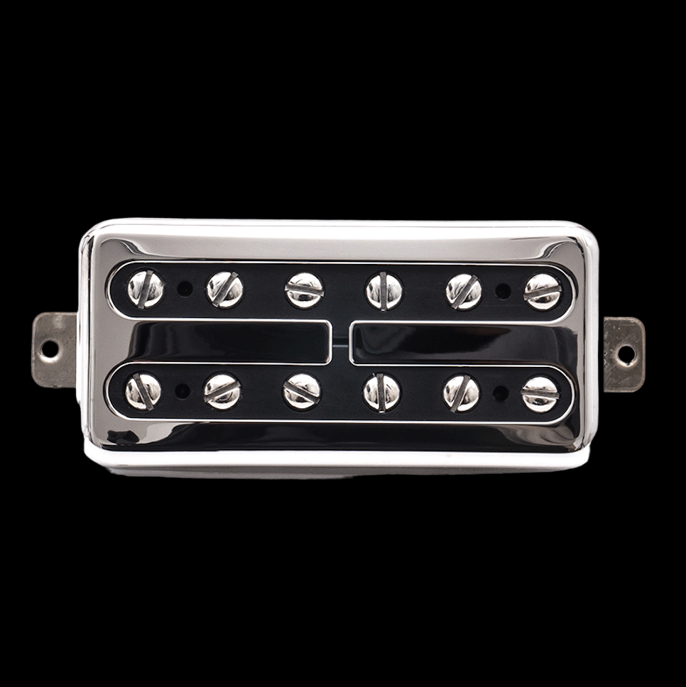 Duesenberg Little Toaster Humbucker Neck Pickup - Nickel – front view of nickel neck pickup